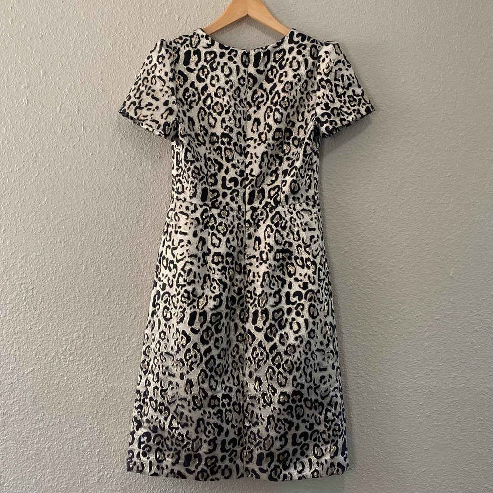 Rachel Parcell Metallic Leopard Print Puff Sleeve Dress - Picture 5 of 13
